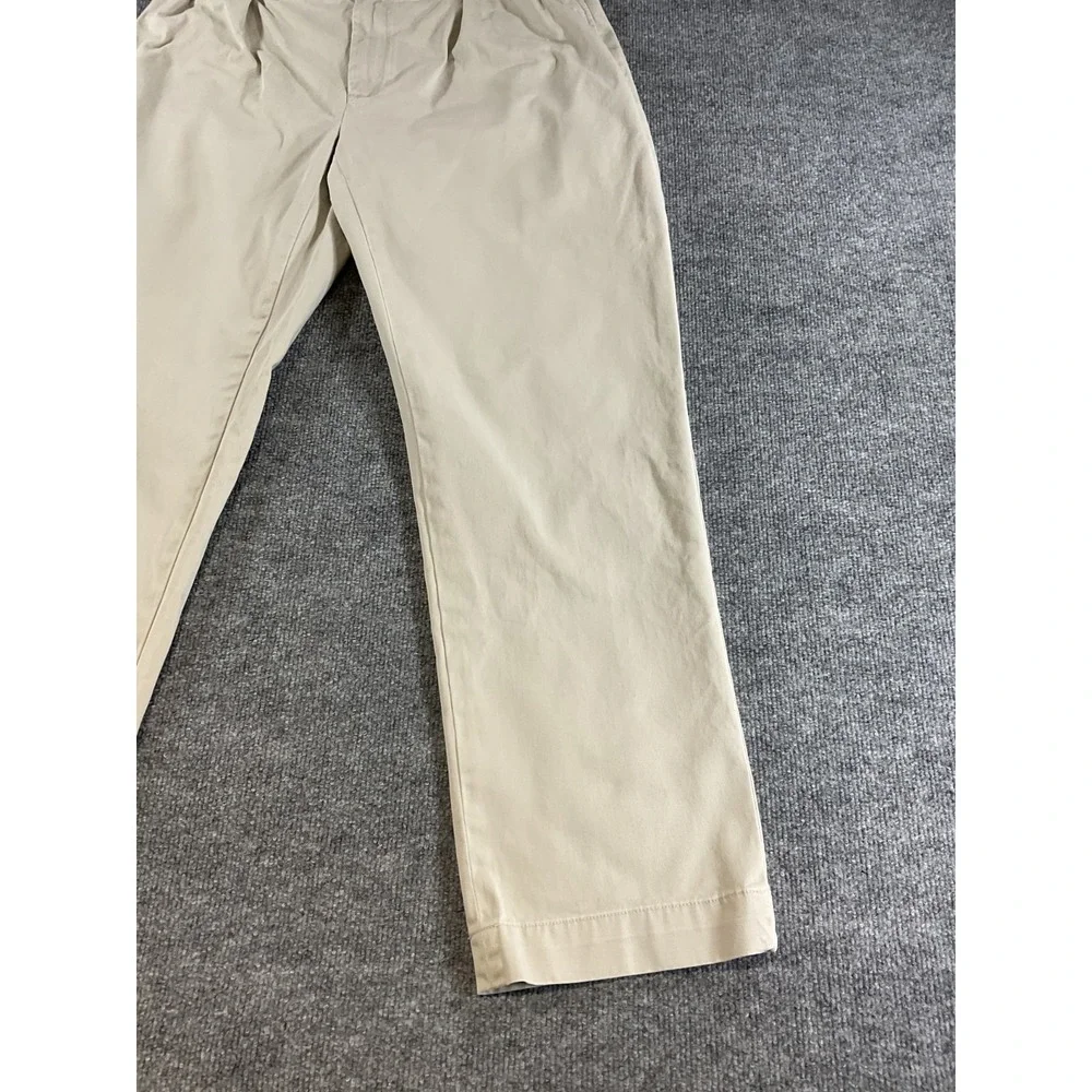 Polo Ralph Lauren Ethan Pant 35x32 Men Beige Khaki 100% Cotton Classic Chino